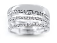 Ring Salvini Woman Euforia in White Gold Diamante 20071543-15 - 20071543-15